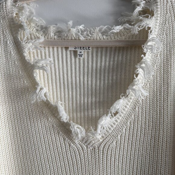 Steele Cream Montreux Sweater NWT, Size M - Picture 8 of 17